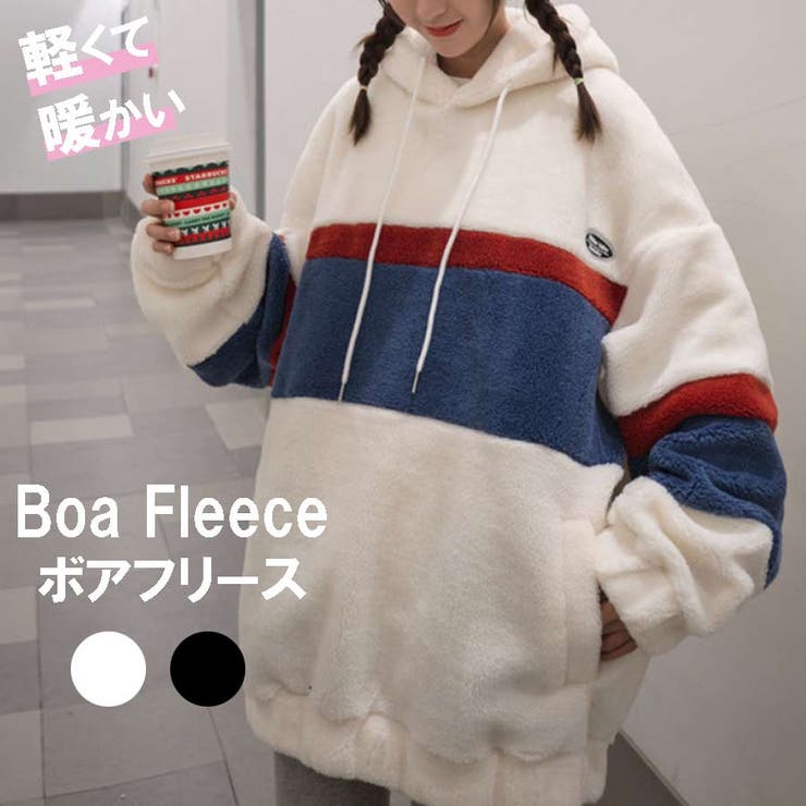 ボアパーカー もこもこ フリース[品番：VCTW0004216]｜VICTORIA