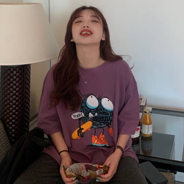 カジュアルプリント ロゴTシャツ レディース | VICTORIA | 詳細画像4 