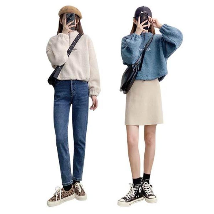 ボア トップス ハーフジップ[品番：VCTW0004222]｜VICTORIA