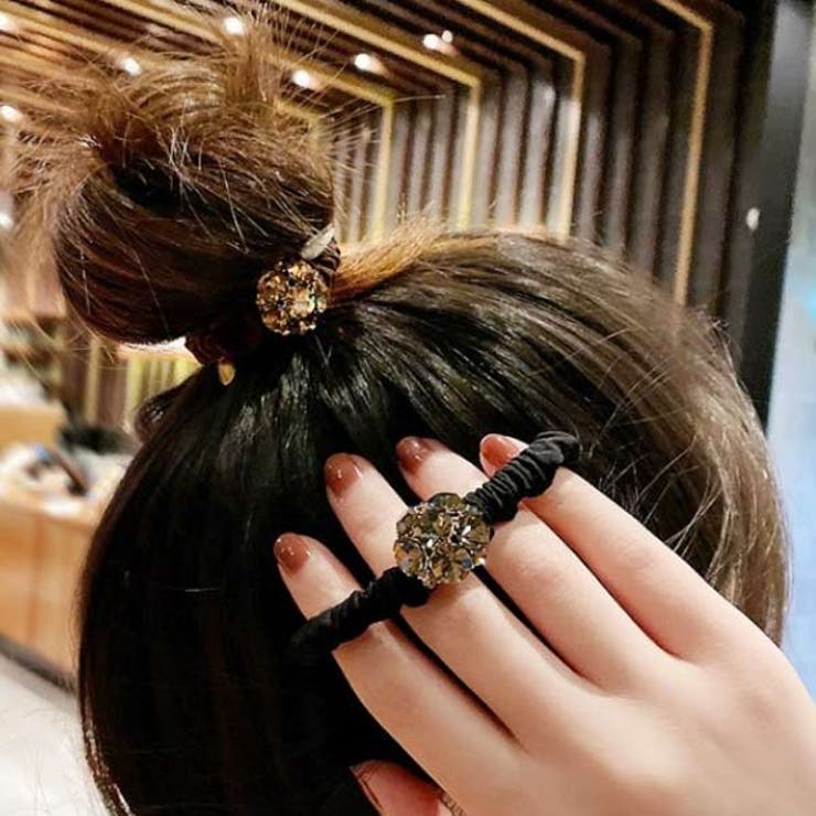 シュシュ　ヘアバンド　ヘアアクセサリー　韓国　ファッション