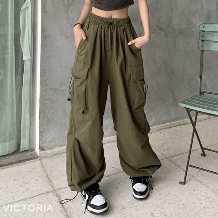 GRE | ゆったりカーゴパンツ レディース ストリート | VICTORIA