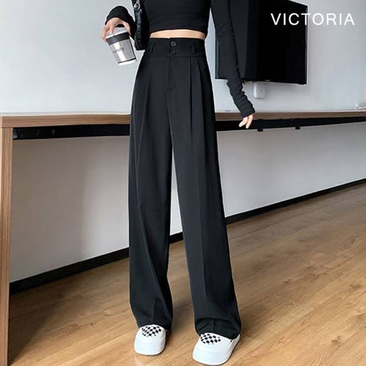 ハイウエスト タックパンツ レディース | VICTORIA | 詳細画像3 