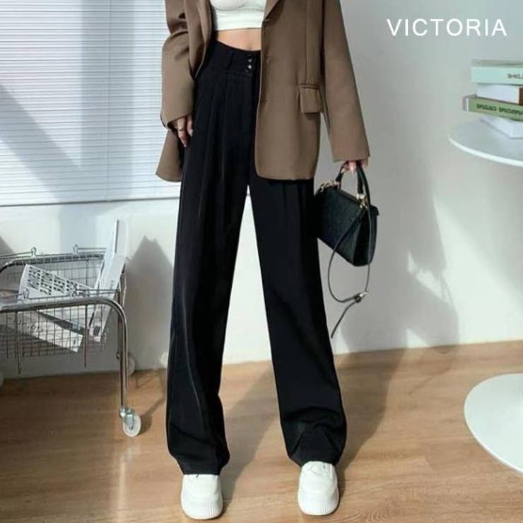 ハイウエスト タックパンツ レディース | VICTORIA | 詳細画像4 