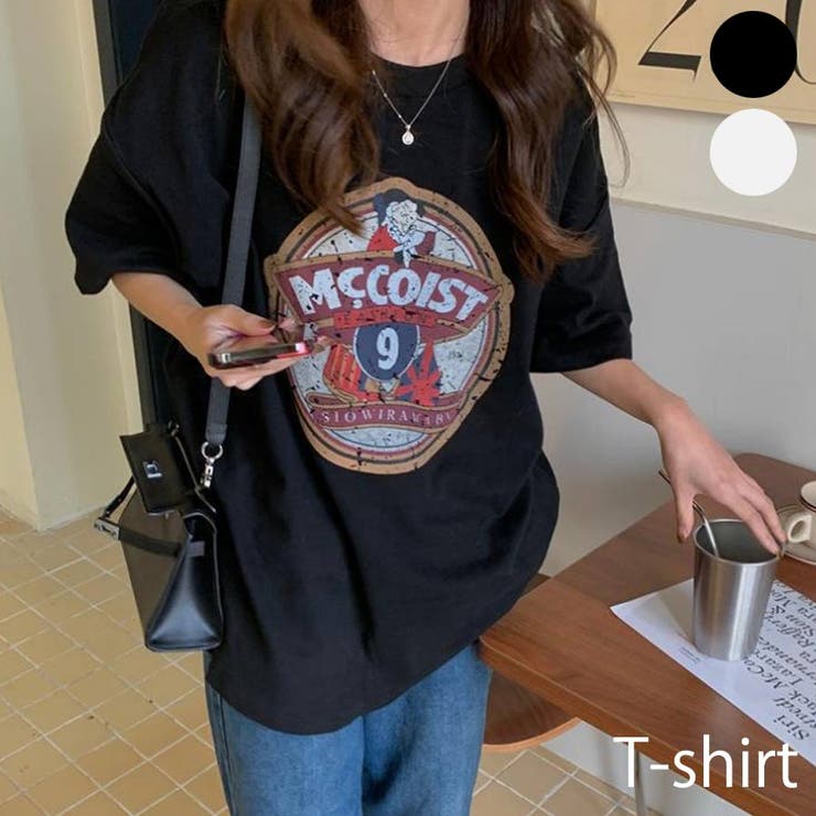 カジュアルプリント ロゴTシャツ レディース | VICTORIA | 詳細画像1 