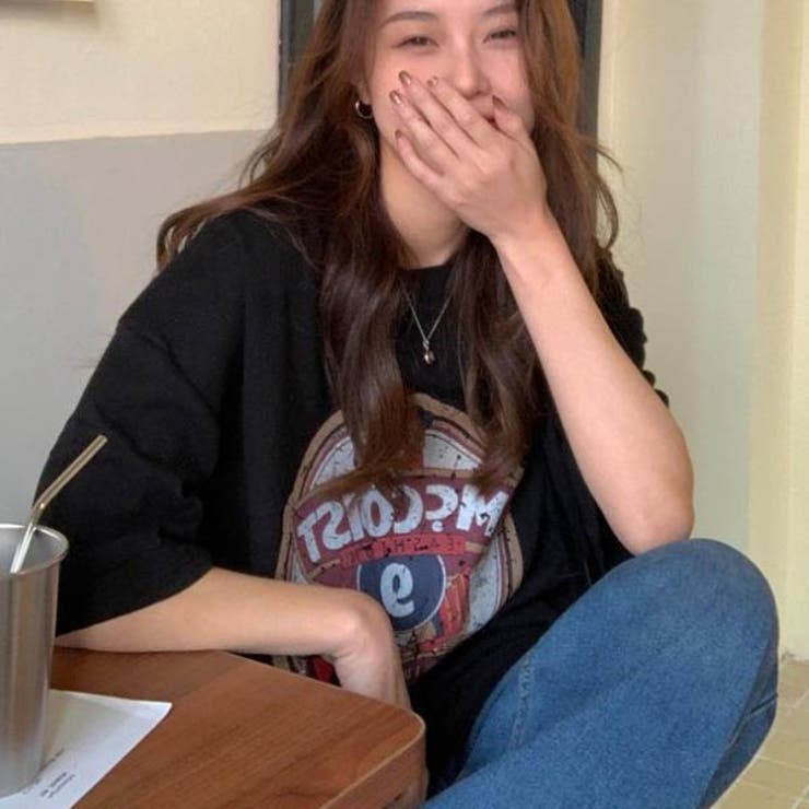 Tシャツ　チュニック　韓国ファッション