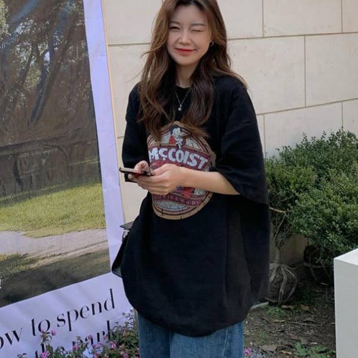 Tシャツ　チュニック　韓国ファッション