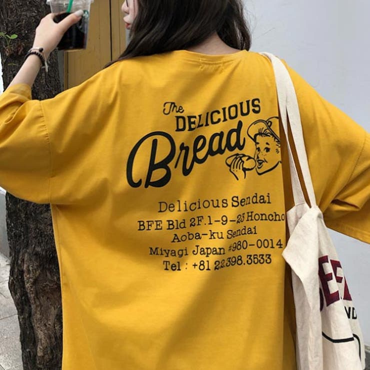 レディース　プリントTシャツ　韓国ファッション