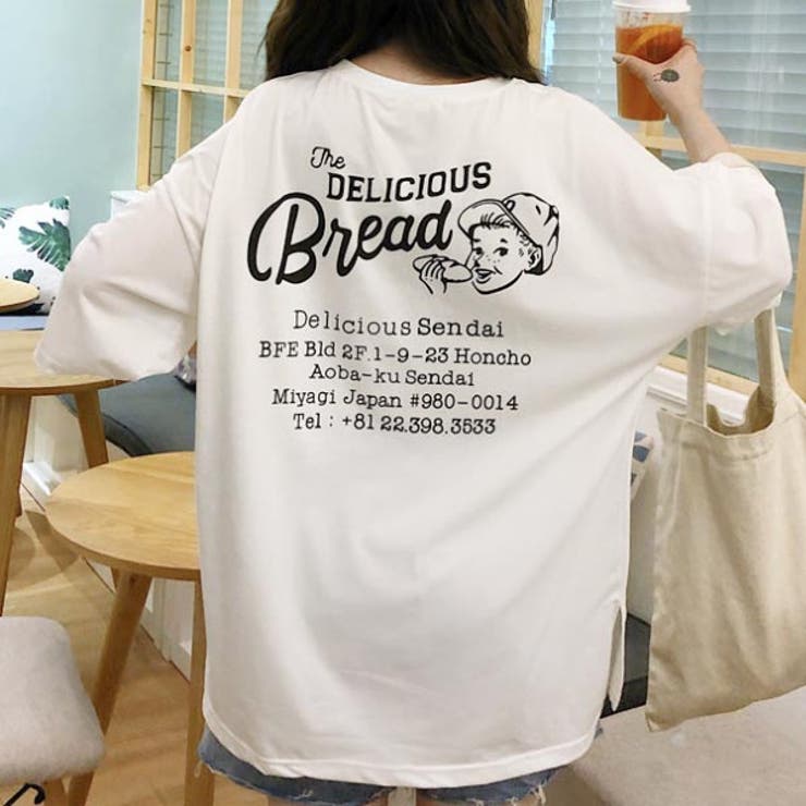 レディース　プリントTシャツ　韓国ファッション