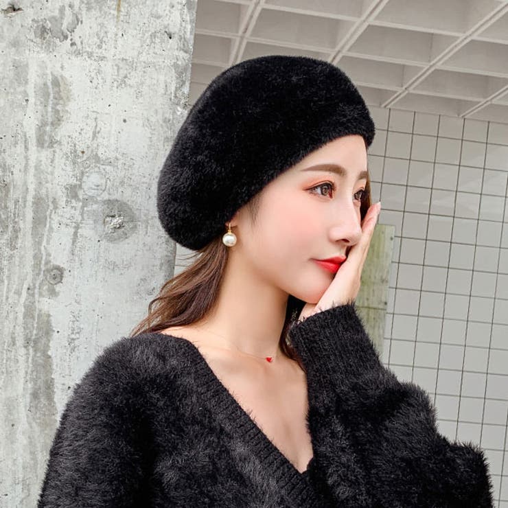 ベレー帽 フェイクファー レディース[品番：VCTW0003562]｜VICTORIA