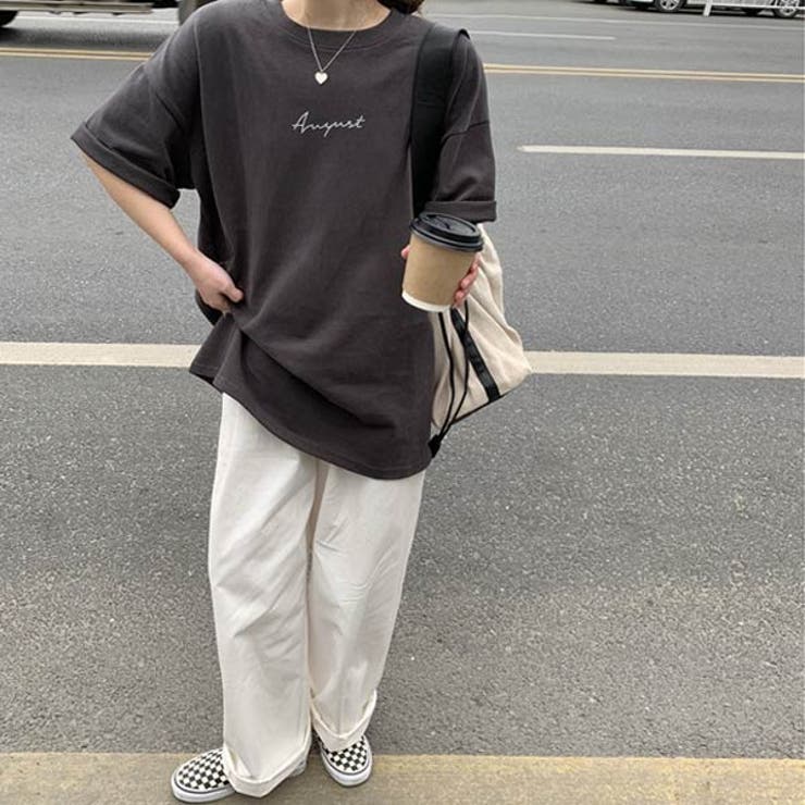 レディース　プリントTシャツ　韓国ファッション