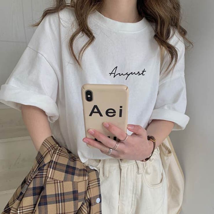 レディース　プリントTシャツ　韓国ファッション