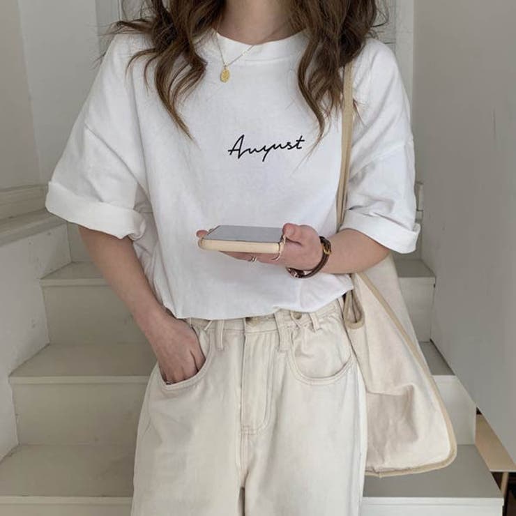 レディース　プリントTシャツ　韓国ファッション