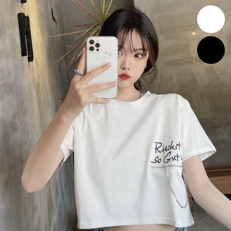 クロップドTシャツ レディース Tシャツ[品番：VCTW0004315