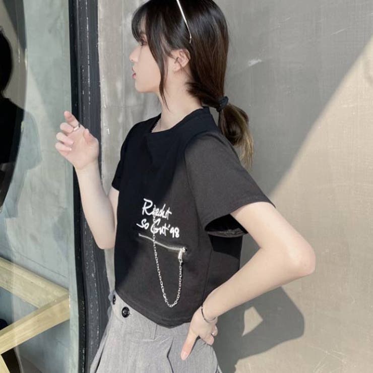 クロップドTシャツ レディース Tシャツ | VICTORIA | 詳細画像10 