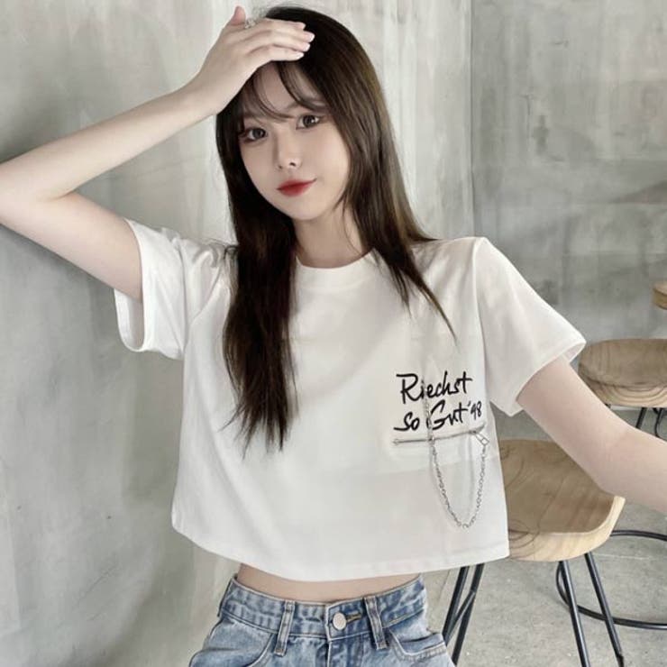 クロップドTシャツ レディース Tシャツ | VICTORIA | 詳細画像4 