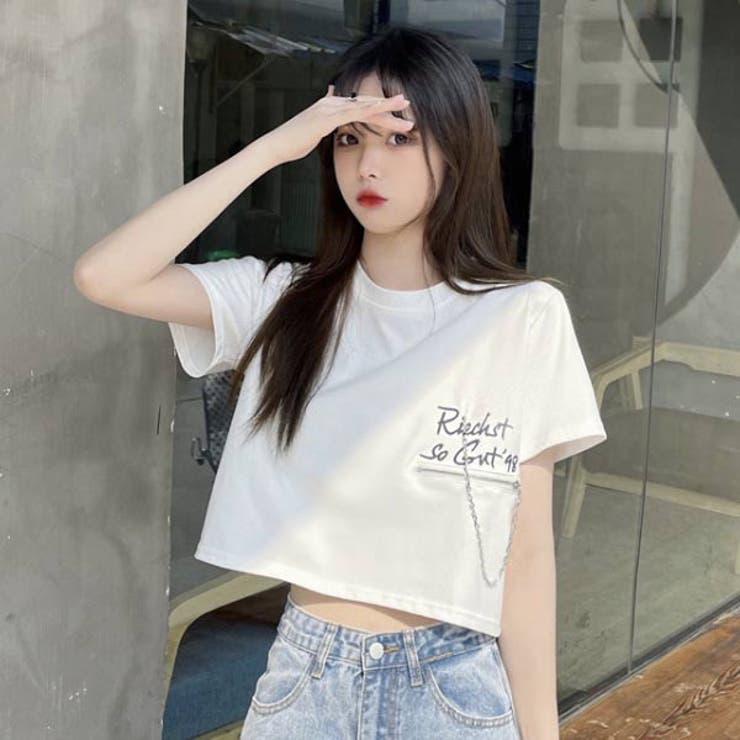 クロップドTシャツ レディース Tシャツ[品番：VCTW0004315