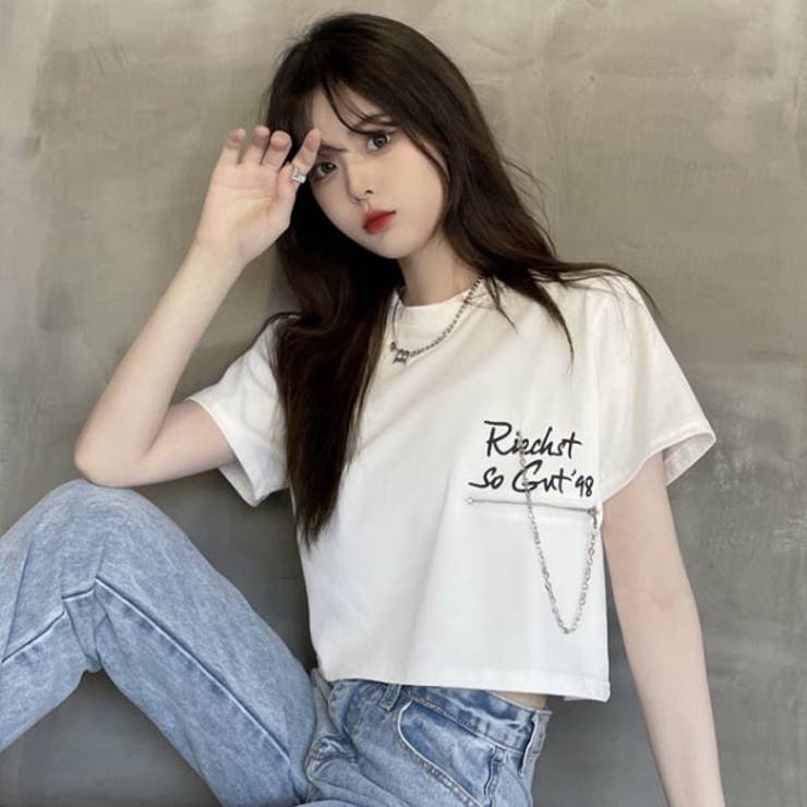 クロップドTシャツ レディース Tシャツ[品番：VCTW0004315