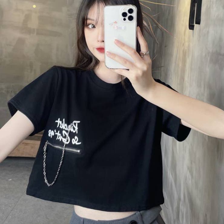 クロップドTシャツ レディース Tシャツ | VICTORIA | 詳細画像8 