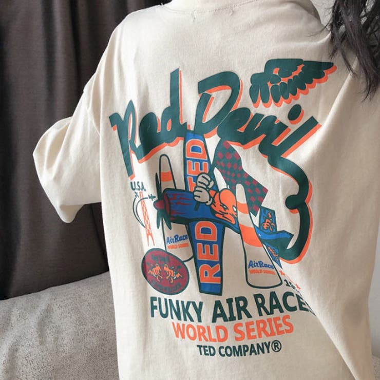 プリントTシャツ レディース Tシャツ[品番：VCTW0004321]｜VICTORIA  