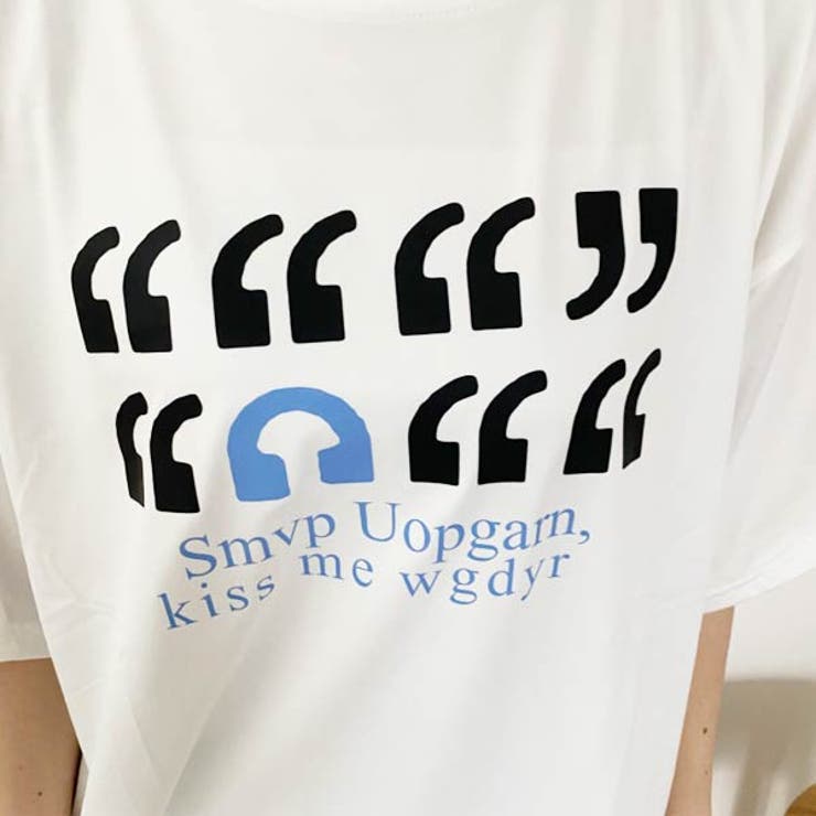 プリントTシャツ 引用符＆ヘッドホン プリント | VICTORIA | 詳細画像6 