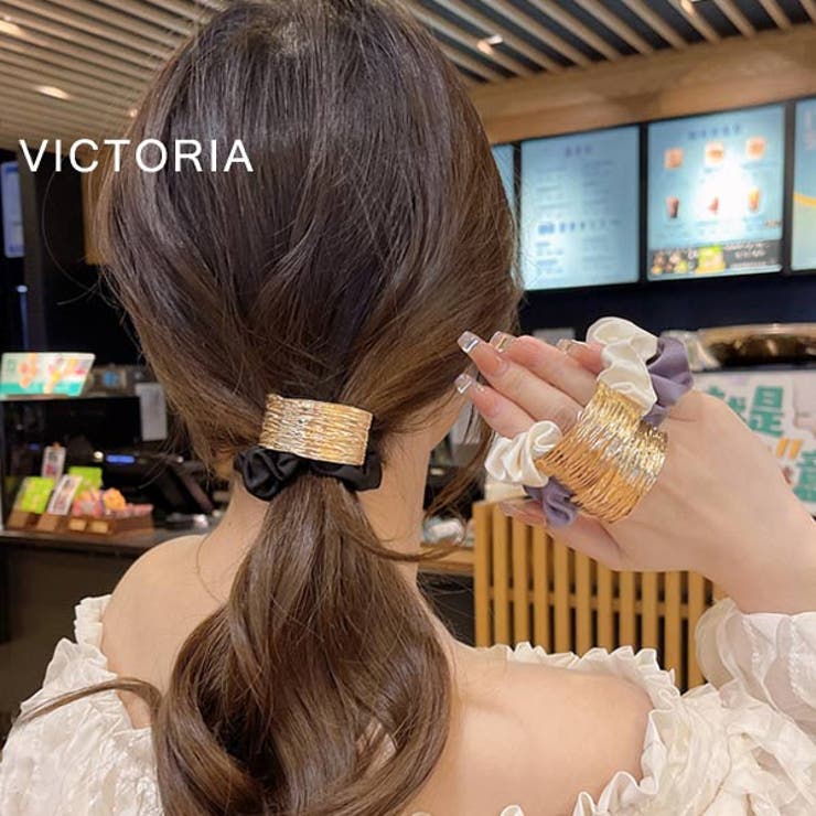 シュシュ　ヘアバンド　ヘアアクセサリー　韓国　ファッション