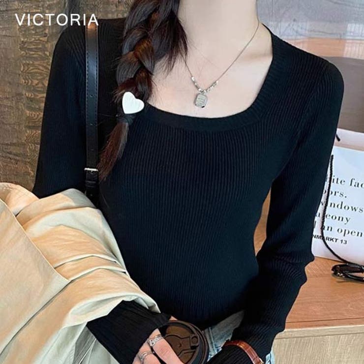 リブニット トップス レディース | VICTORIA | 詳細画像5 