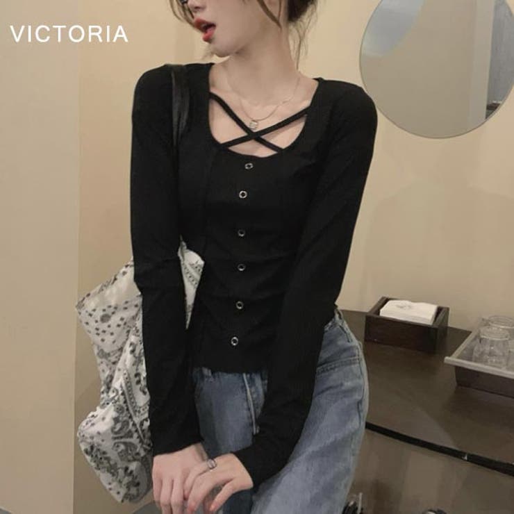 長袖 Tシャツ 韓国 | VICTORIA | 詳細画像2 