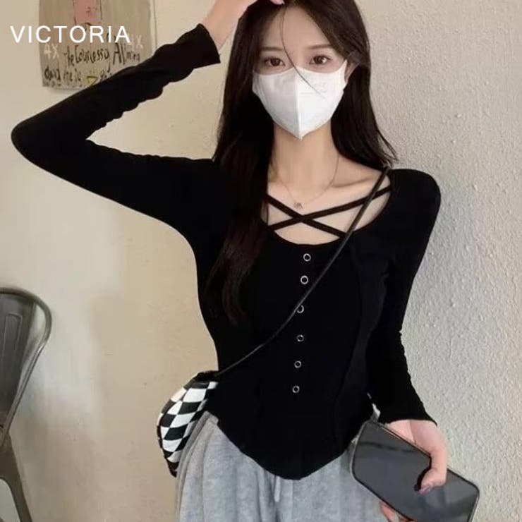 長袖 Tシャツ 韓国 | VICTORIA | 詳細画像4 