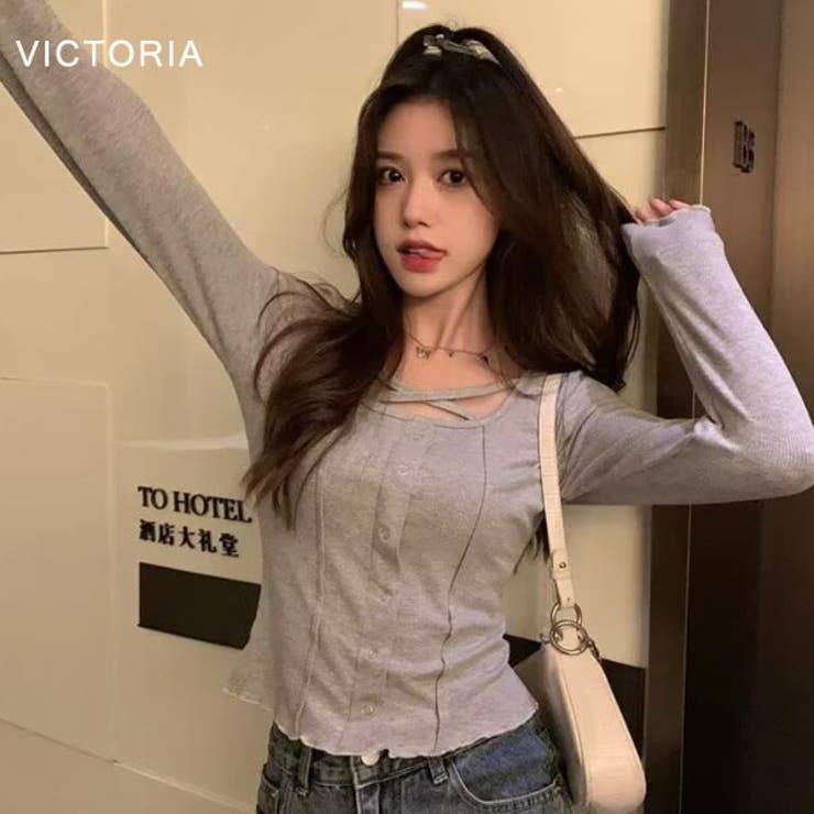 長袖 Tシャツ 韓国 | VICTORIA | 詳細画像7 