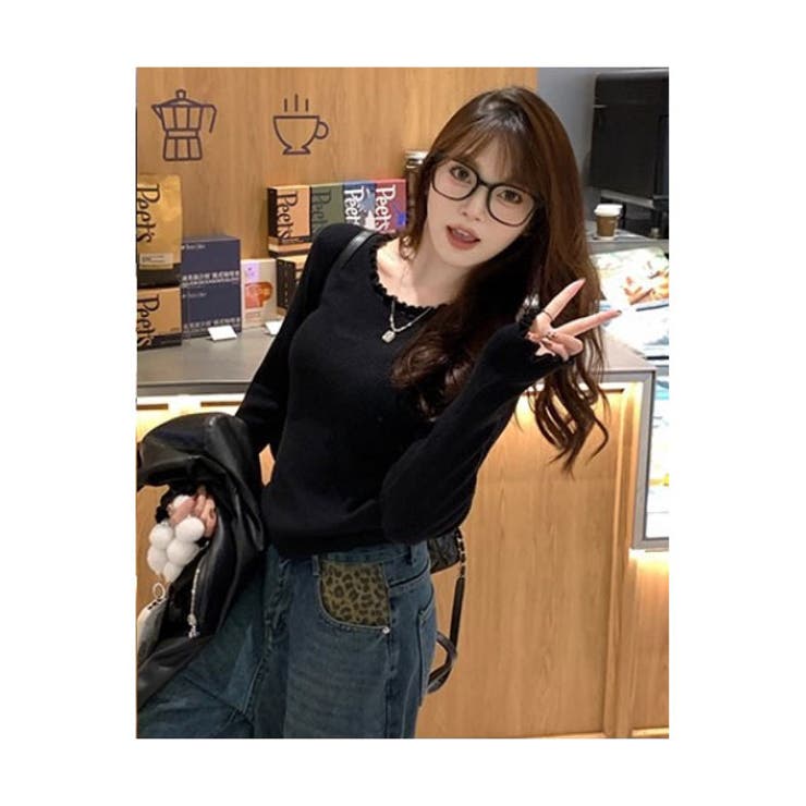 リブニット トップス レディース | VICTORIA | 詳細画像9 