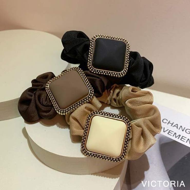 シュシュ ヘアゴム スクエア | VICTORIA | 詳細画像3 