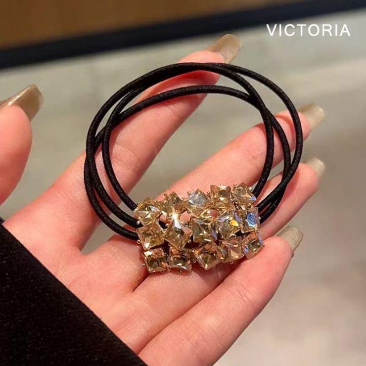 BRN | ヘアゴム ビジュー キラキラ | VICTORIA