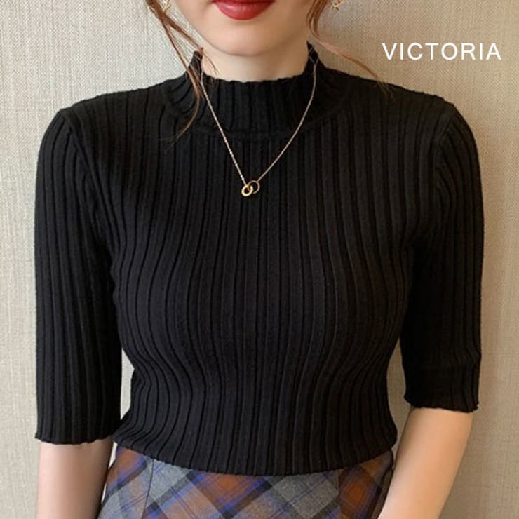 リブニット トップス レディース | VICTORIA | 詳細画像6 