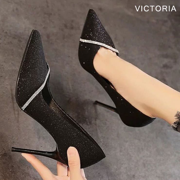 BLK | パンプス ハイヒール 8cm | VICTORIA