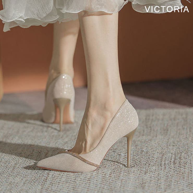 BEG | パンプス ハイヒール 8cm | VICTORIA