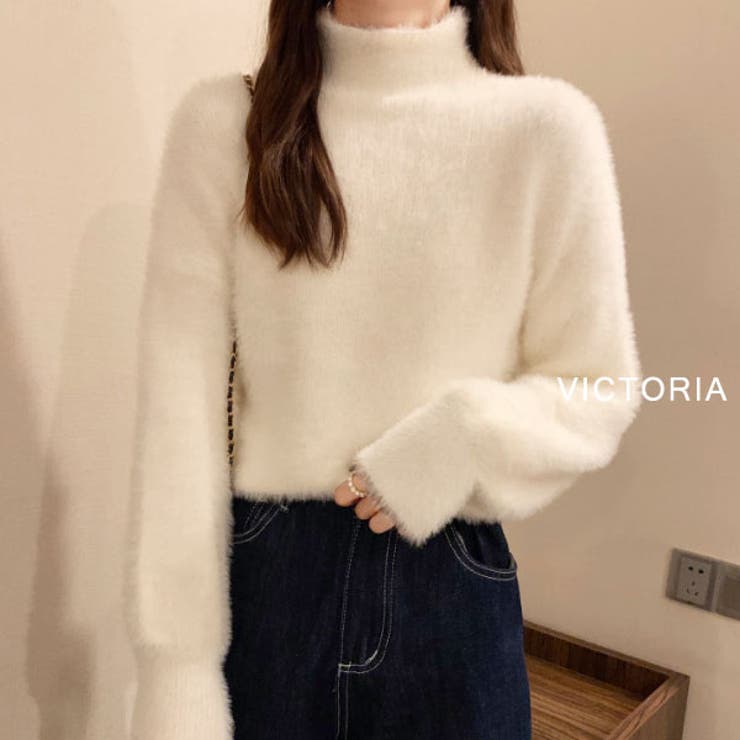 WHT | ニット レディース モヘア風 | VICTORIA