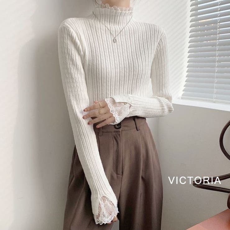 WHT | ニット レディース ハイネック | VICTORIA
