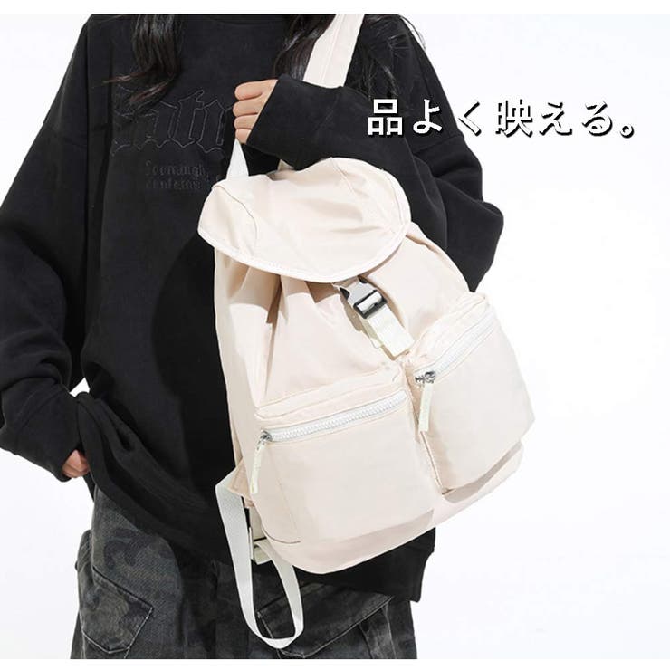 ソフトナイロン×フェイクレザーリュック バックパック レディース | VICTORIA | 詳細画像4 