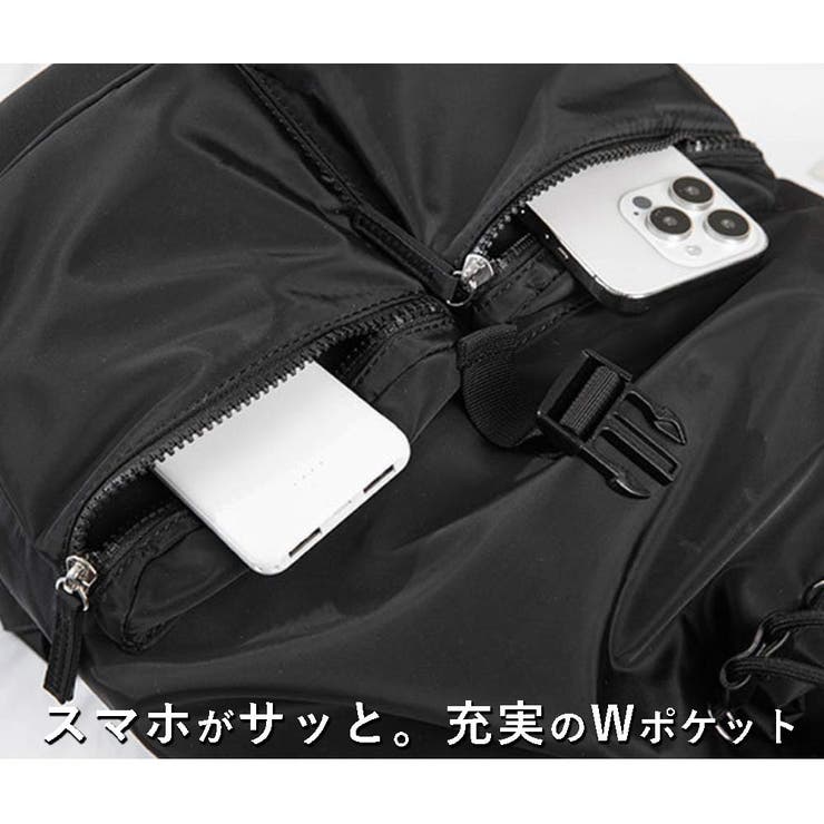 ソフトナイロン×フェイクレザーリュック バックパック レディース | VICTORIA | 詳細画像6 