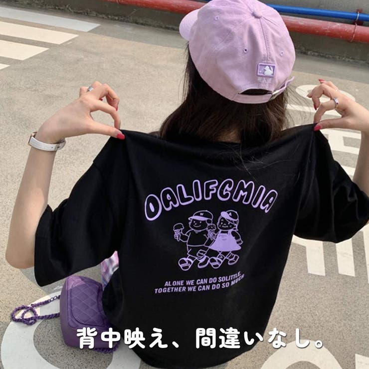 【韓国ファッション】Tシャツ 半袖 オーバーサイズ | VICTORIA | 詳細画像3 