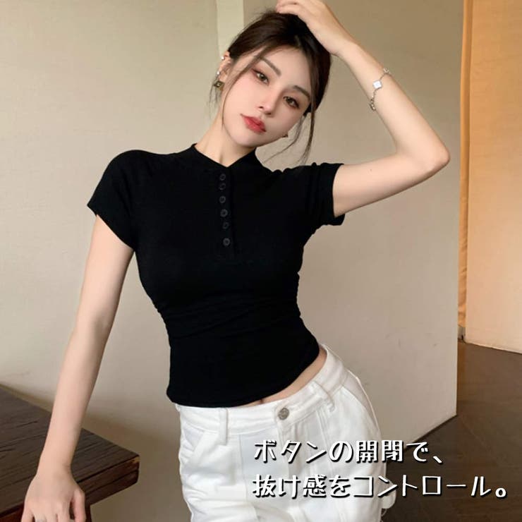 リブ Tシャツ 半袖 | VICTORIA | 詳細画像3 