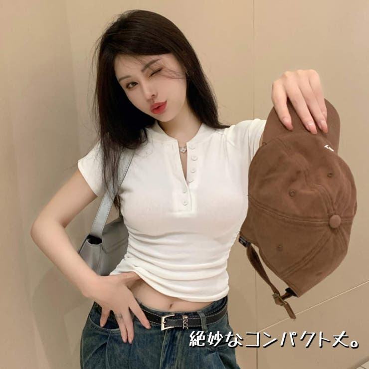 リブ Tシャツ 半袖 | VICTORIA | 詳細画像6 