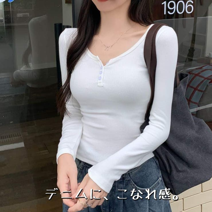 ヘンリーネックカットソー レディース 長袖 | VICTORIA | 詳細画像6 