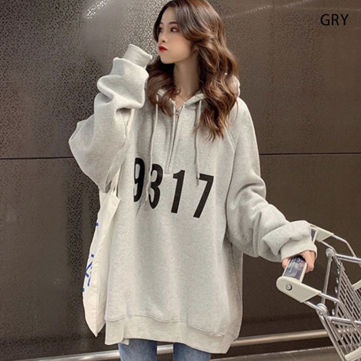 ハーフジップ パーカー レディース[品番：VCTW0003574]｜VICTORIA