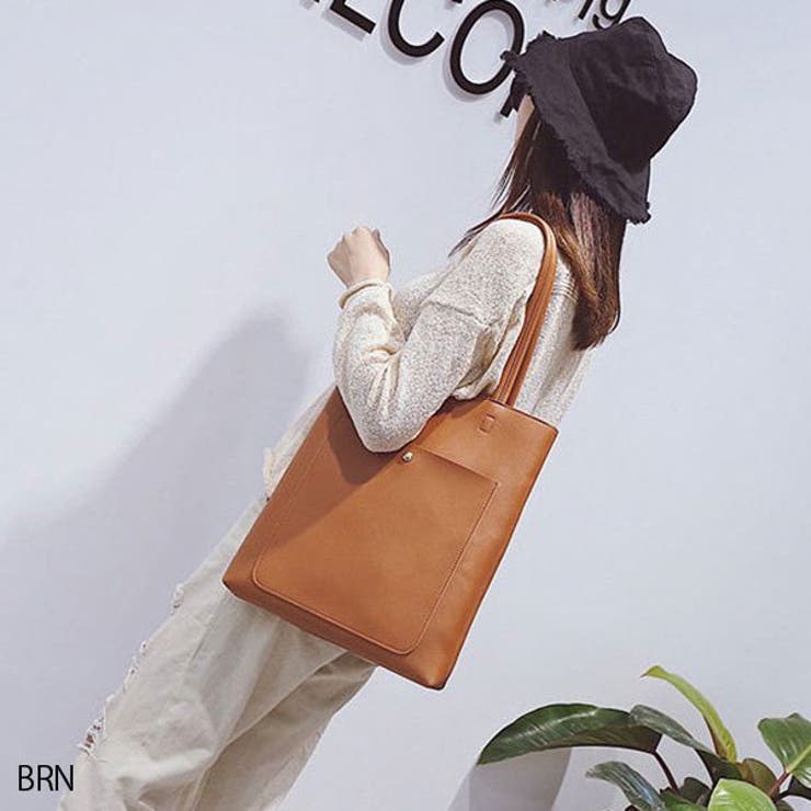 韓国　バッグ バイカラーショルダーバッグ【韓国ファッション】[品番