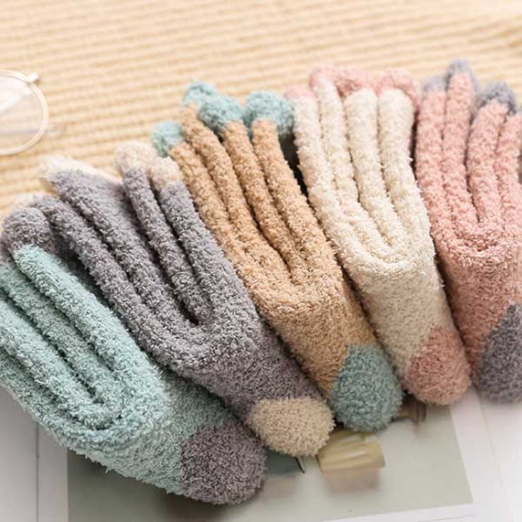 専用ページ　靴下　もこもこ もこもこ ルームソックス 靴下 2足セット : SENSE MARKET - 通販