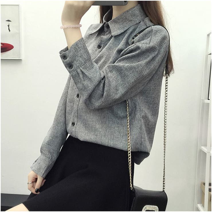シャツ レディース グレー[品番：VCTW0001742]｜VICTORIA