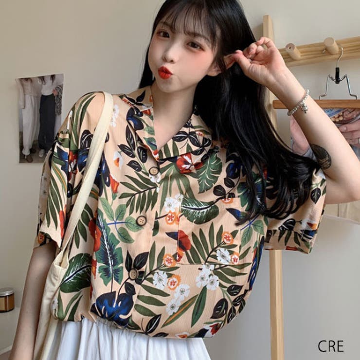柄 個性的 シャツ[品番：VCTW0003648]｜VICTORIA（ヴィクトリア