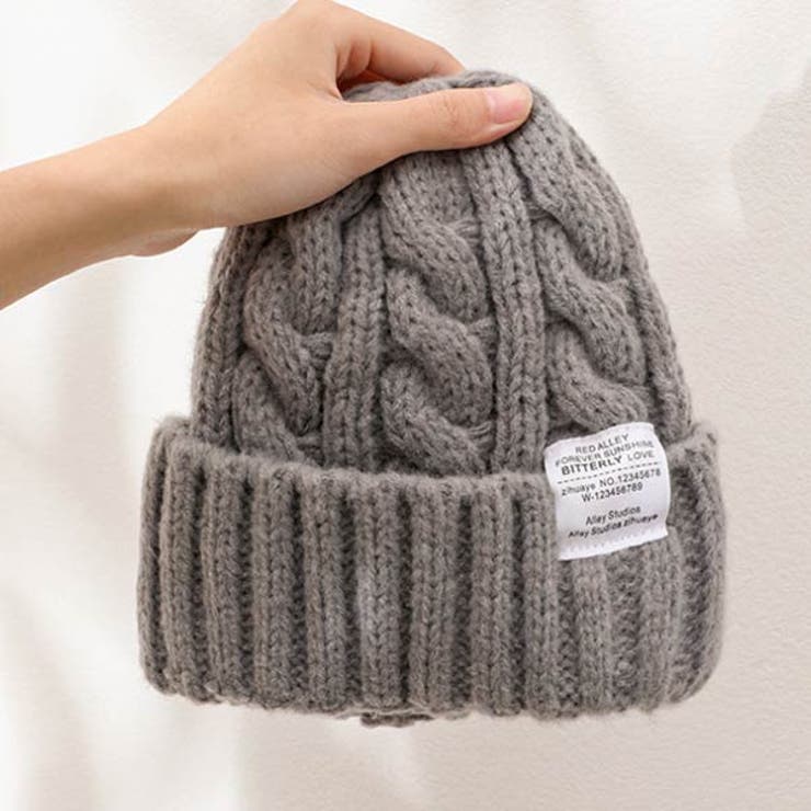 リブニット ビーニー帽子 防寒 | VICTORIA | 詳細画像11 