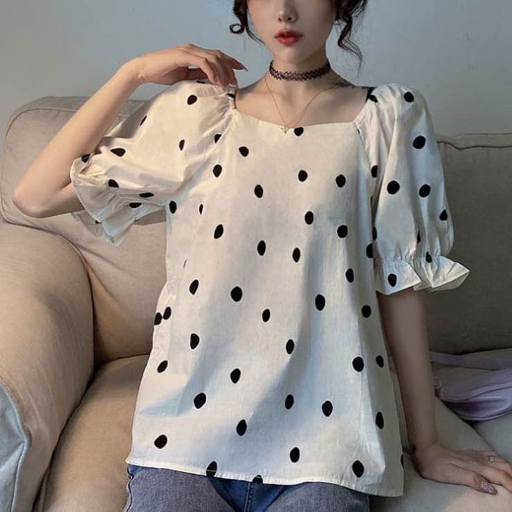 柄 水玉トップス レディース[品番：VCTW0003656]｜VICTORIA